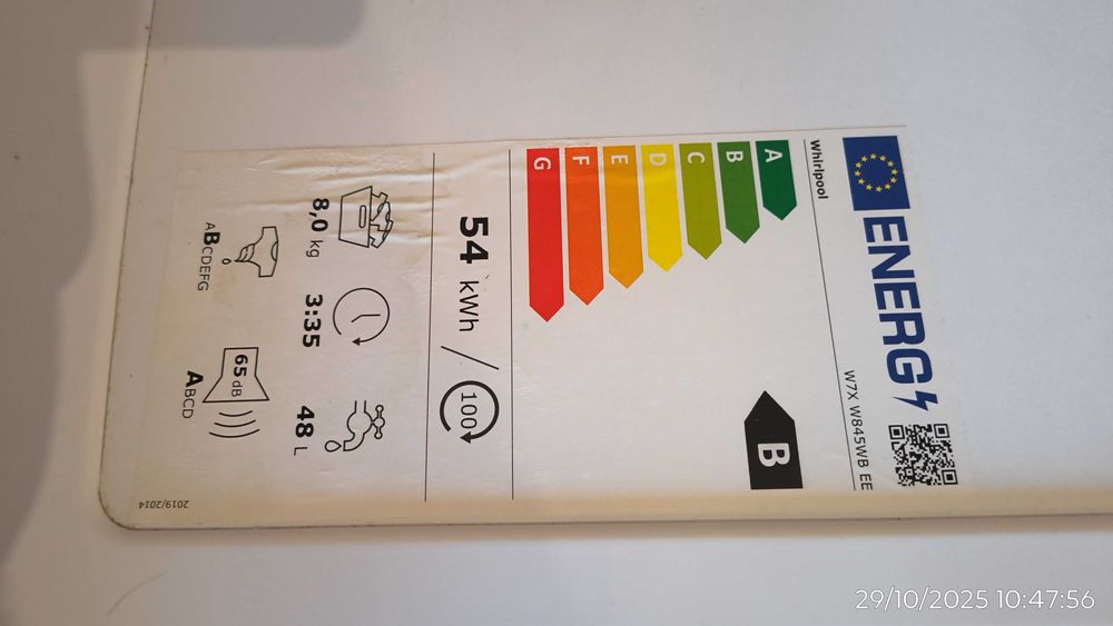 Pralka Whirlpool Auto dose