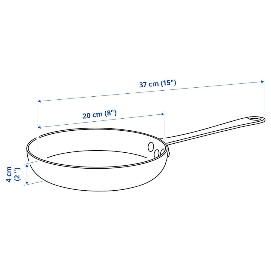 Patelnia ze stali węglowej IKEA Vardagen 20cm