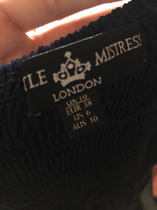 Sukienka suknia maxi Little Mistress 38 M granatowa wesele