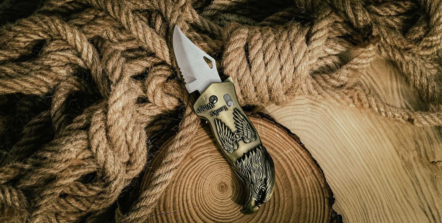 Zapalniczka żarowa Z Nożem 2 W 1 Finka Orzet Eagle Metal Prezent