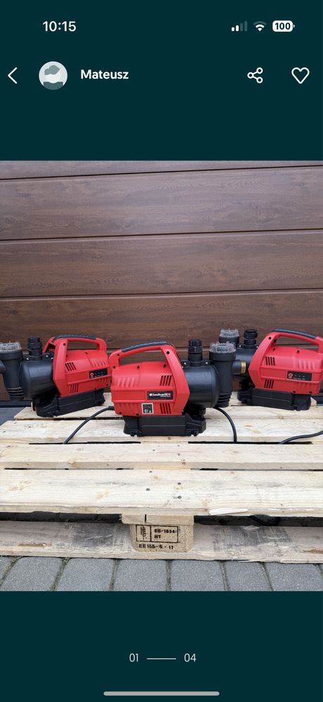 Pompa do wody einhell automat