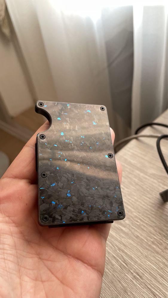 Тримач для грошей card holder/гаманець. З кованого карбону