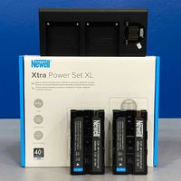 Carregador Duplo Newell + 2x Baterias Sony NP-F530/F550/F570 (NOVO)