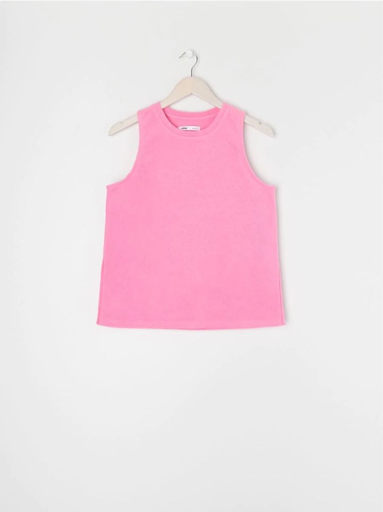 Спортивний комплект трикотажний шорти + майка рожевий