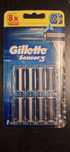 Gillette sensor 3 comfort gel 8 szt wkłady ostrza oryginalne