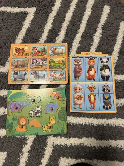 Дитячі книги з віконечками, пазли