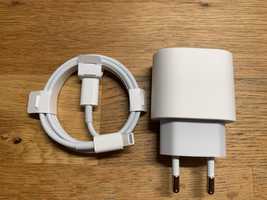 Ładowarka sieciowa Apple usb-c 20w + kabel lightning 1m Oryginał Apple