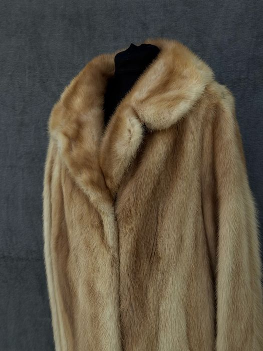 Długie futro z norek