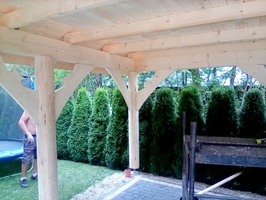 Dach Kopertowy Deska Kantówka Altana Wiata Zadaszenie