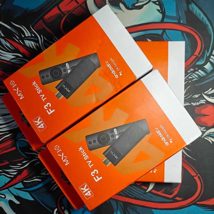 Популярний ТВ стік(приставка) MX10 F3 2/16 4K з голосовим пультом