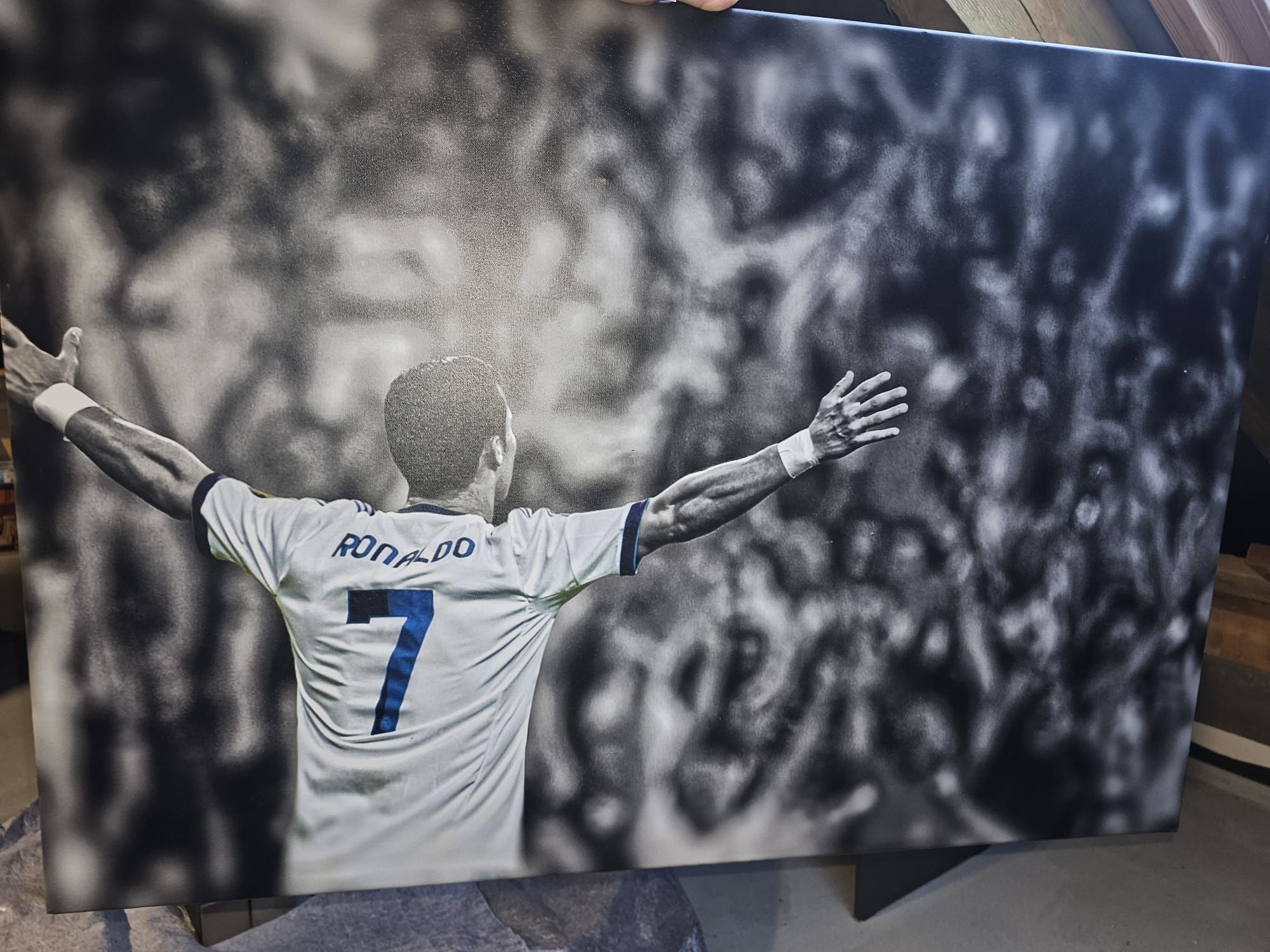 Obraz Ronaldo młodzieżowy dla chłopca  drukowany na płótnie
