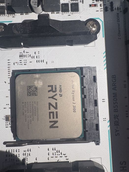 Комплект ryzen 3 3100 материнськс плата SY-JJE B550M ARGB