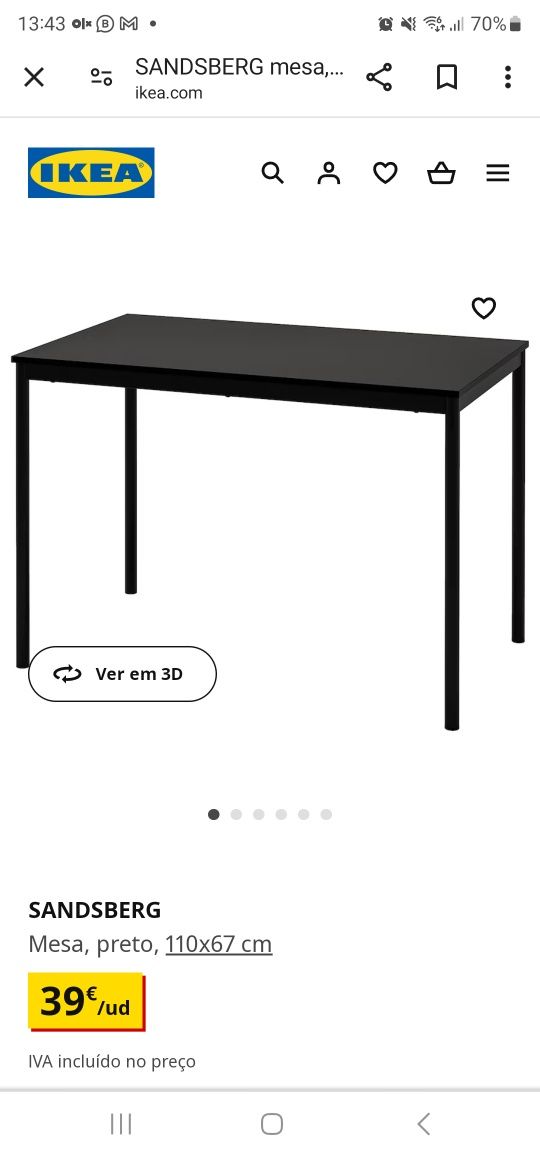 Vendo móveis IKEA para restaurante