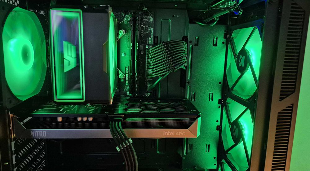 i5 12400F, Intel ARC B570 10GB, 32GB RAM, SSD+HDD - komputer GAMINGOWY