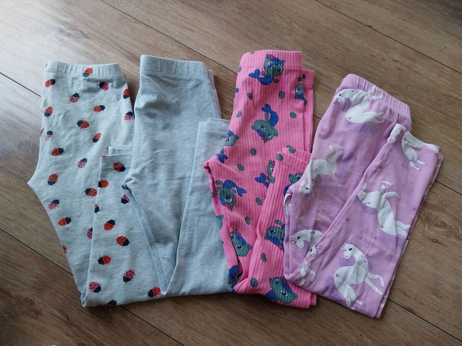 4szt leginsow dla dziewczynki w rozm 116/122