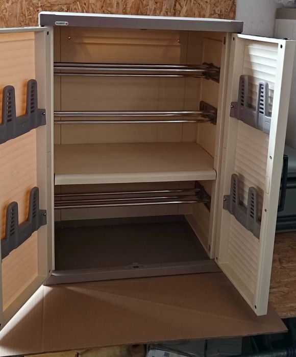 Szafka na buty, Szafka gospodarcza 2 w 1 Allibert Tworzywo sztuczne