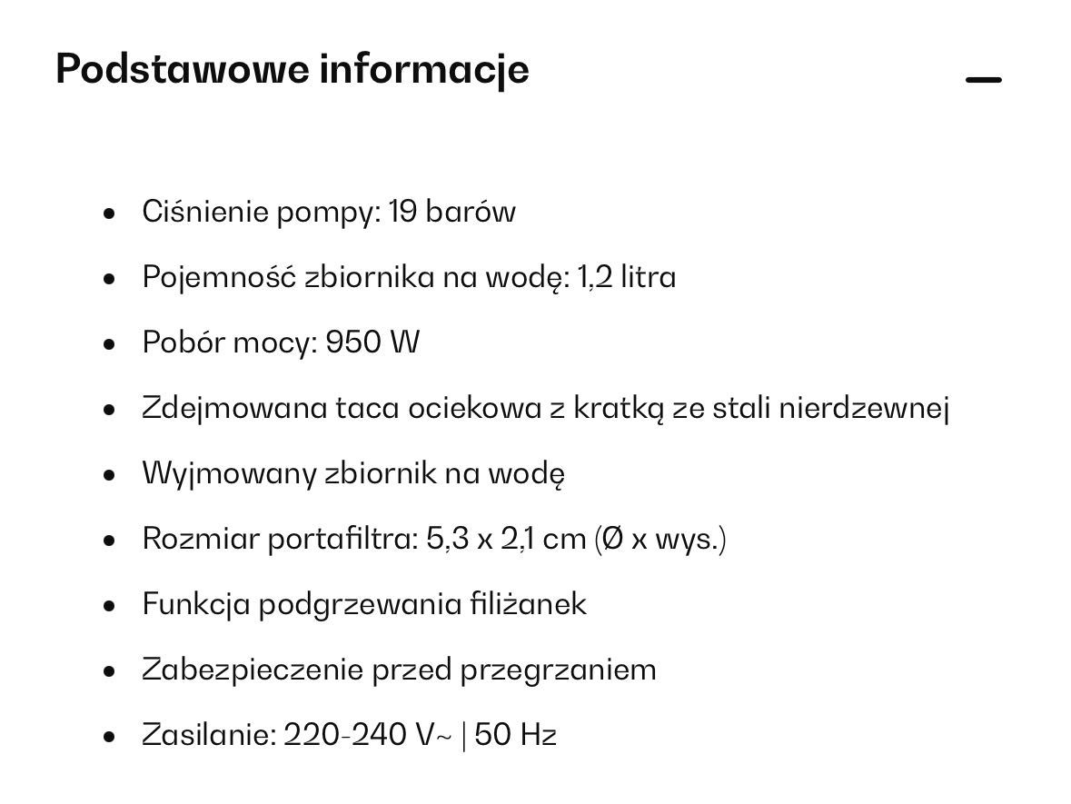 Espressionata Evo Ekspres kolbowy