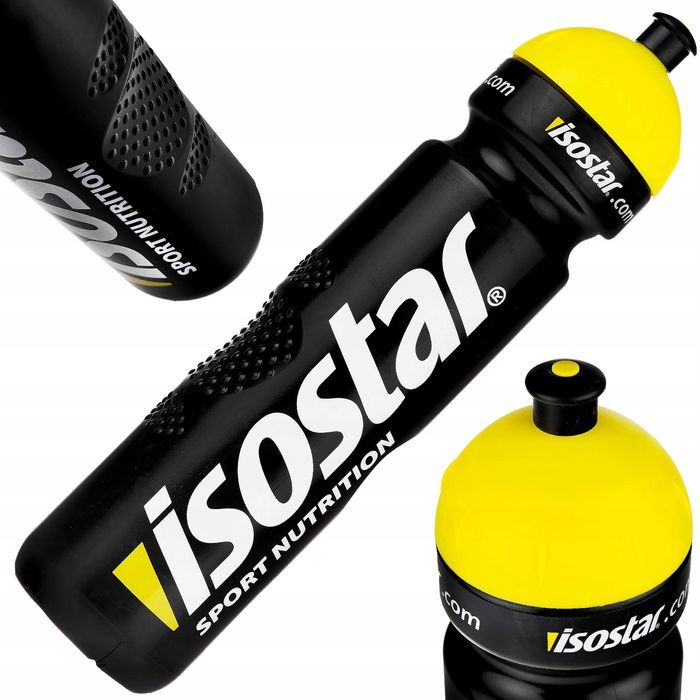 Isostar bidon 1000ml 1L rowerowy ustnikiem koszyka bidonu shaker