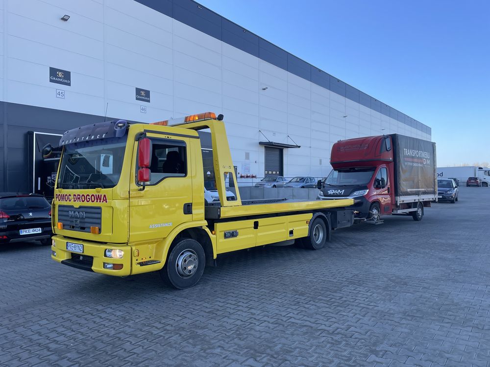 usługi transportowe pomoc drogowa 24h Ciężarowe Osobowe laweta TIR