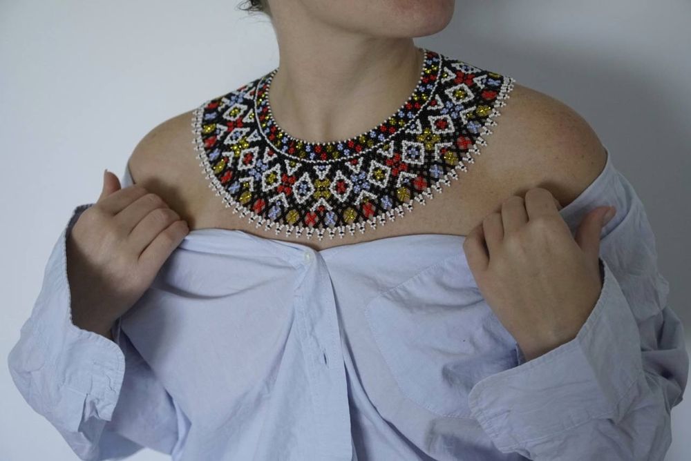 Гердан із бісеру силянка