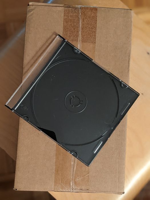 50 Black Slim Cases for CD or DVD64283964220545120