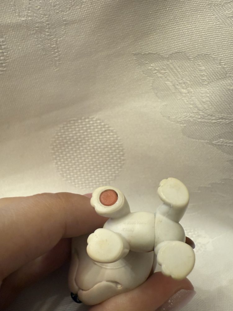 Littlest Pet Shop Bull Terrier Dog LPS #154 czerwony magnes unikat