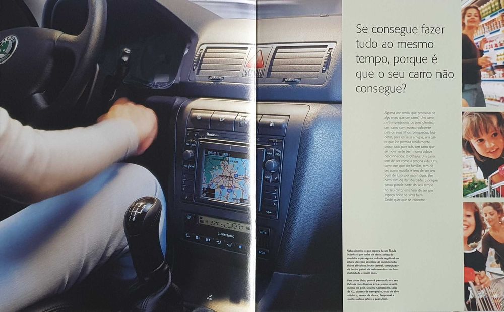 Catálogo automóvel Skoda Octavia - Ano 2000 - Portugal