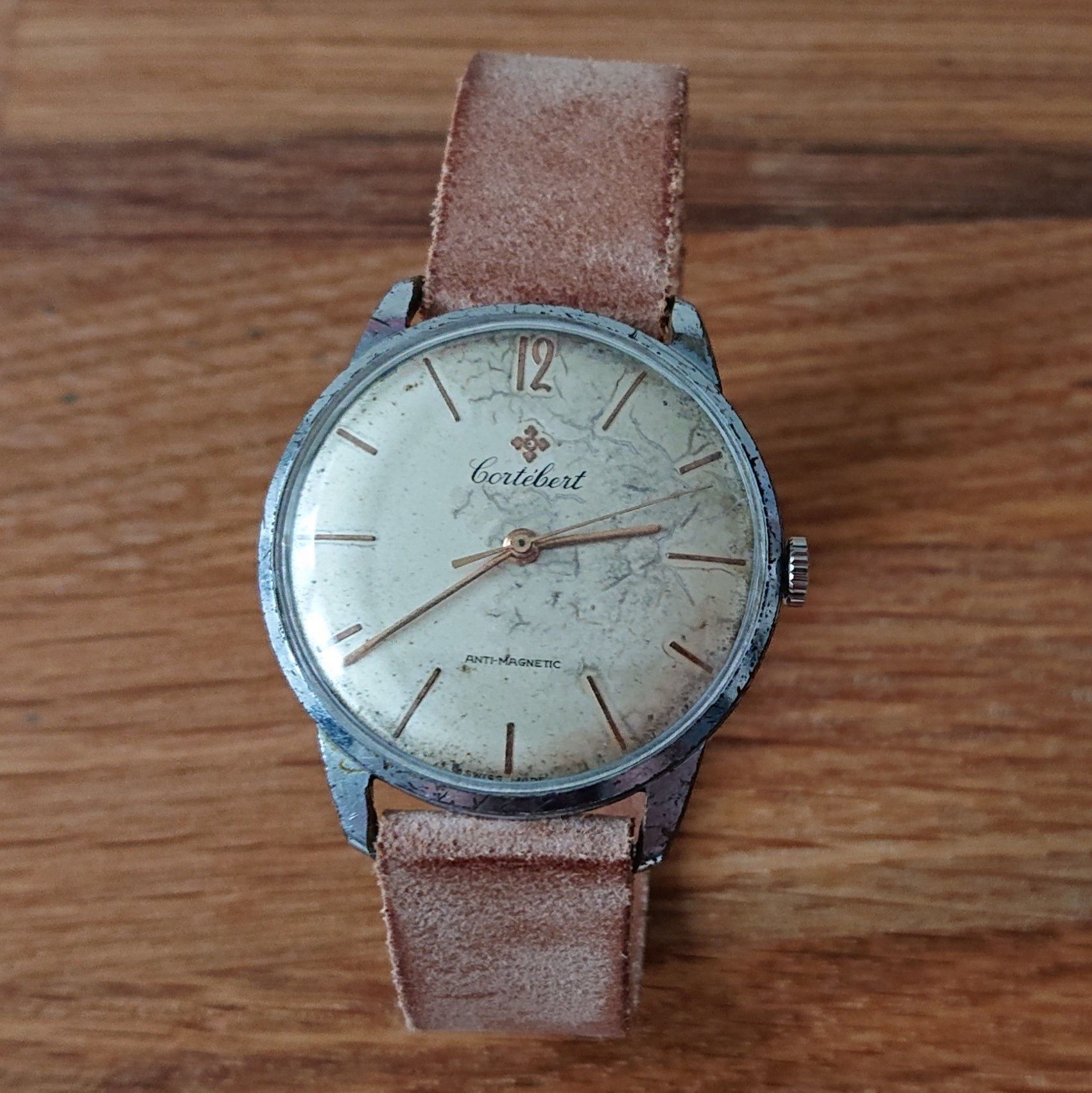 Cortebert Antimagnetic zegarek naręczny swiss made vintage cal. 697