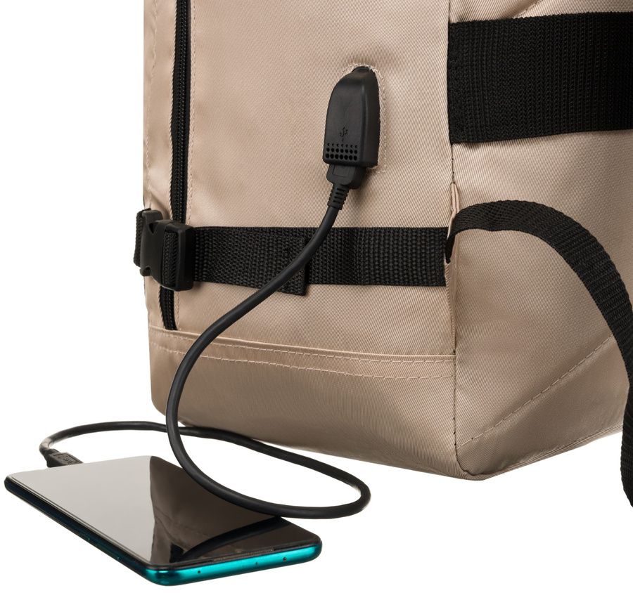 pojemny, podróżny plecak kabinowy z portem usb - peterson