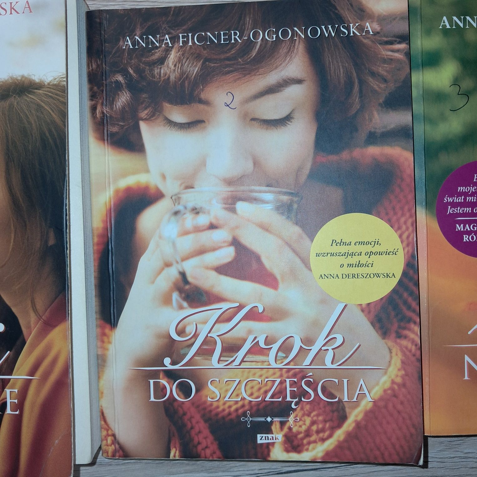 4 książki Anna Ficner-Ogonowska Alibi na szczęście,Krok do szczęścia,