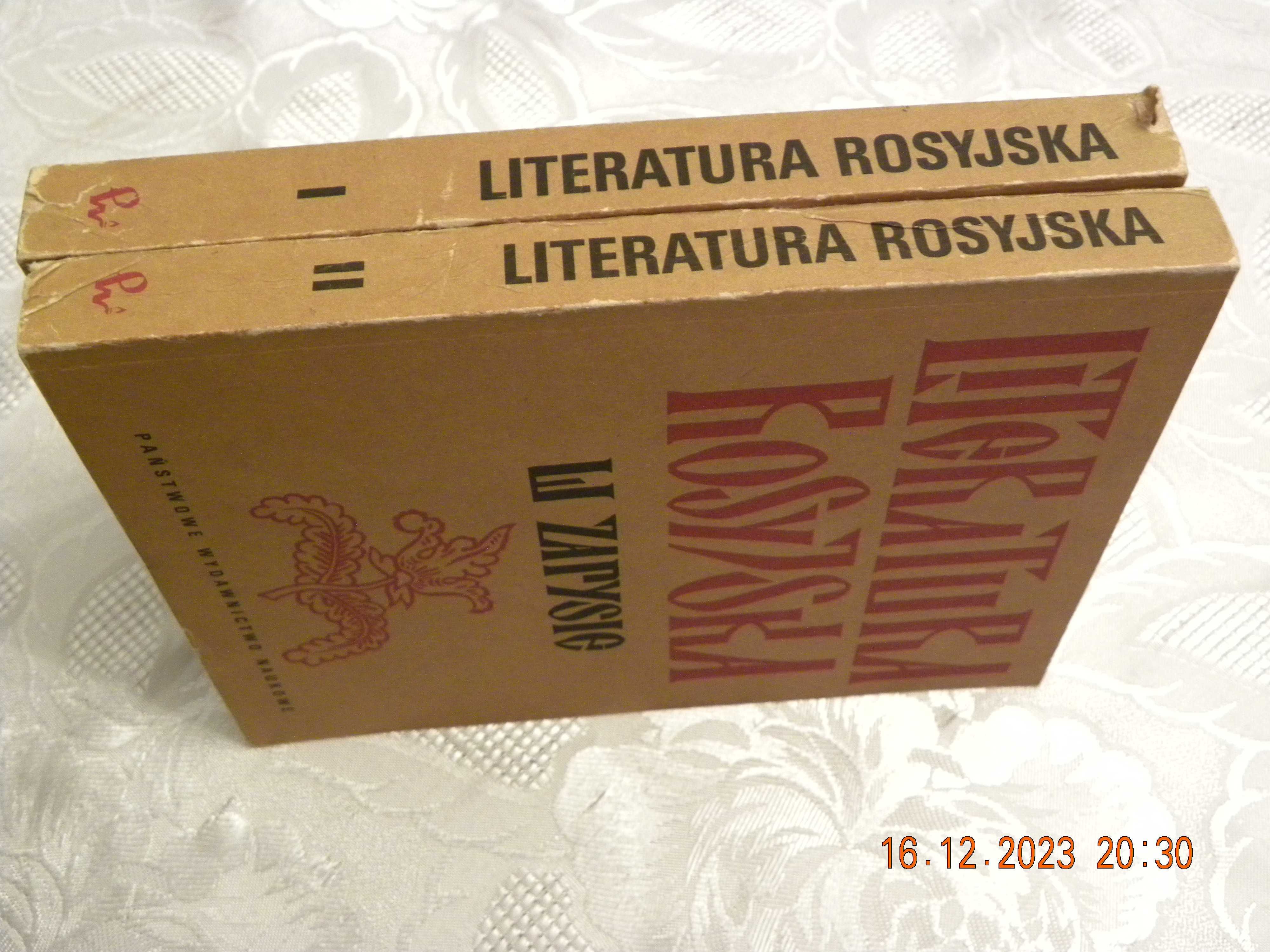 Z. Barański A. Semczuk. Literatura Rosyjska w zarysie; tom 1-2