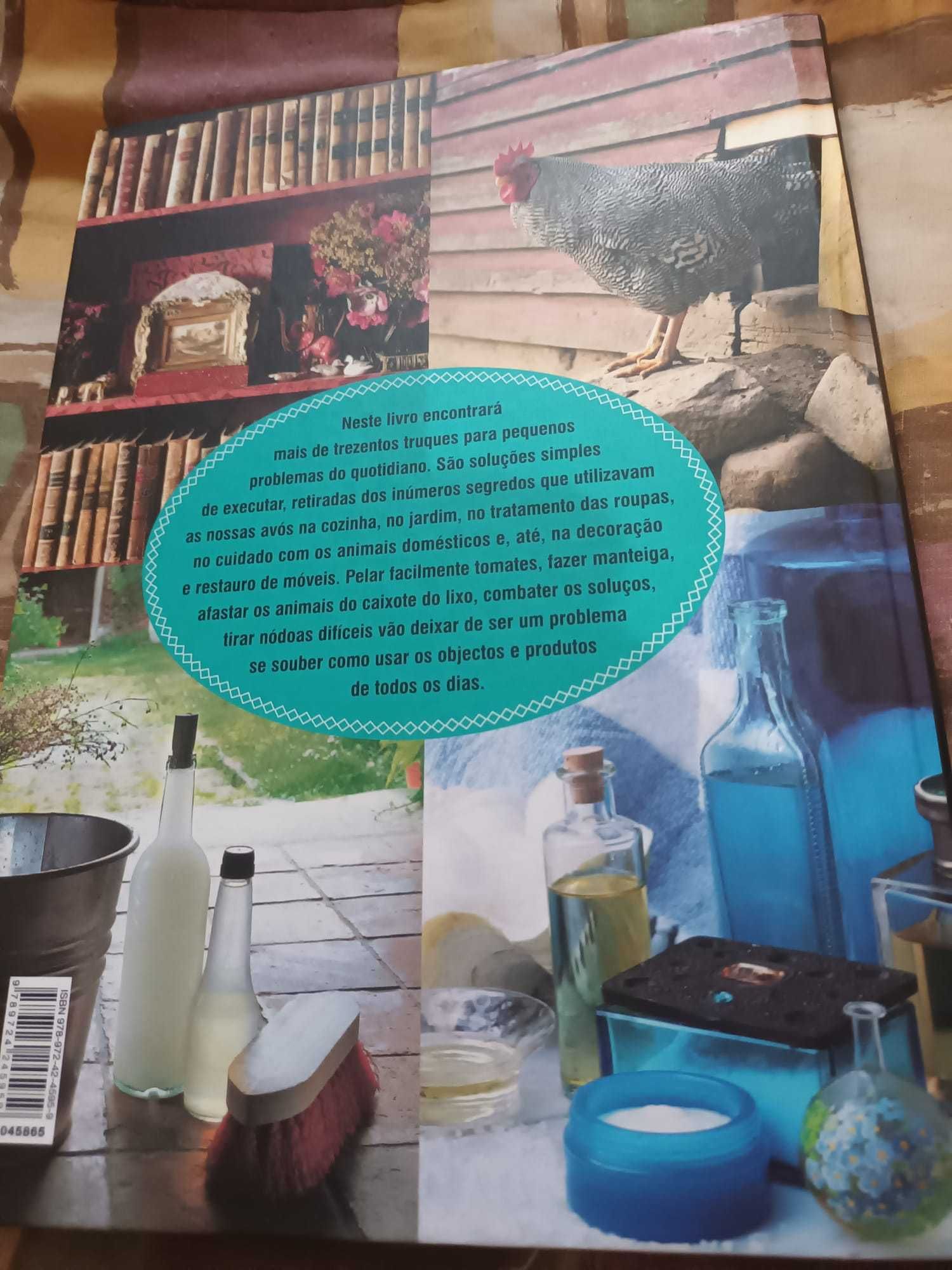 Livro "Truques e segredos das nossas avós". Capa dura.