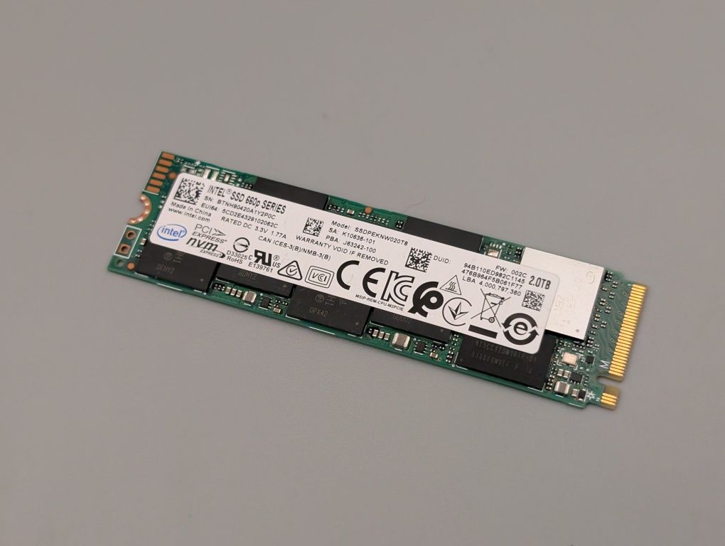 Диск SSD Intel 2TB m2 NVMe
