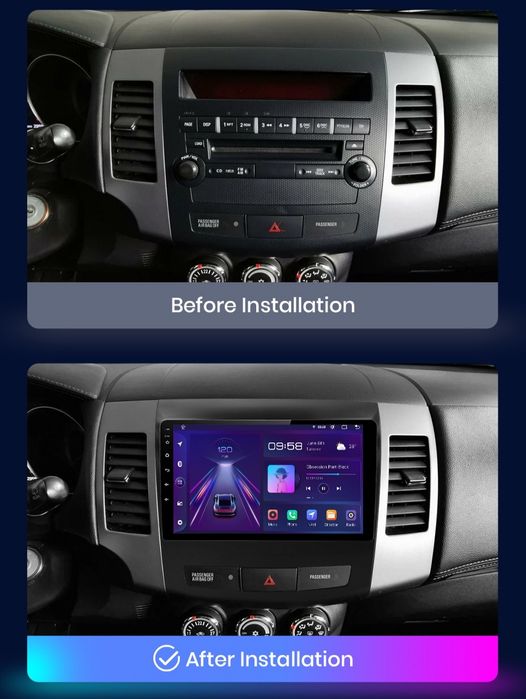 Radio Android Mitsubishi Outlander Citroën C-Crosser Peugot 4007