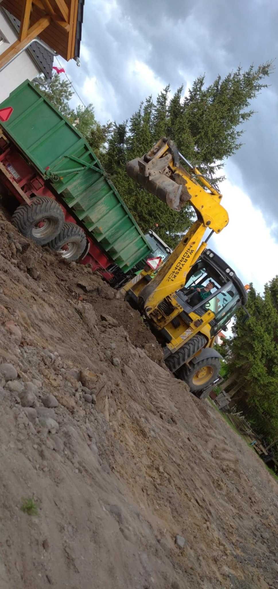 Usługi koparka Koparko Ładowarka / wykopy / niwelacje / transport