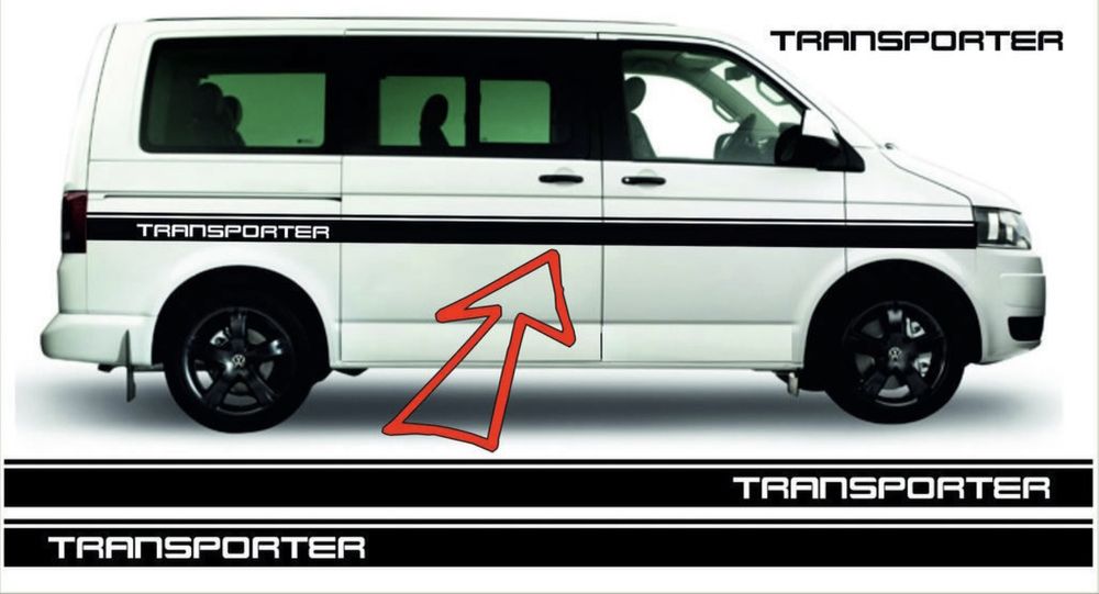 Zestaw naklejek VW Volkswagen transporter t4 t5 t6 multivan caravelle