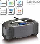 Radioodtwarzacz budowlany, Lenco ODR-150GY – Bluetooth, DAB+, Radio