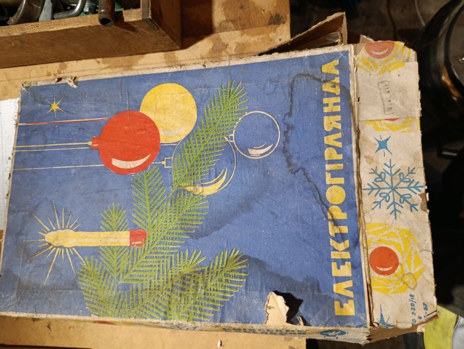 Новорічні гірлянди ссср та іграшки