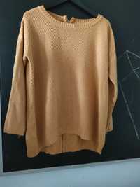 Sweter musztardowy M L XL oversize a la HM