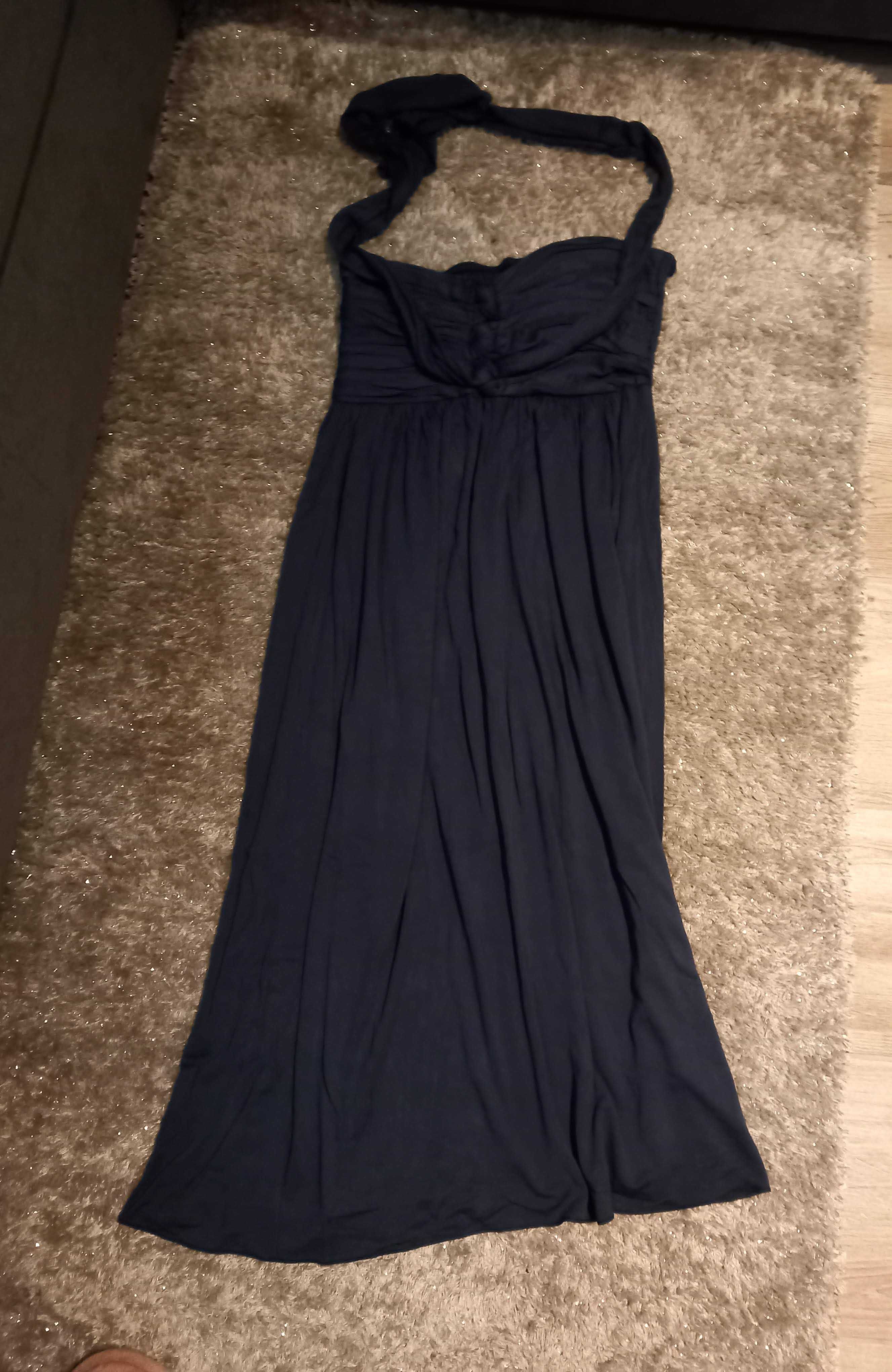 Vendo vestido azul marinho