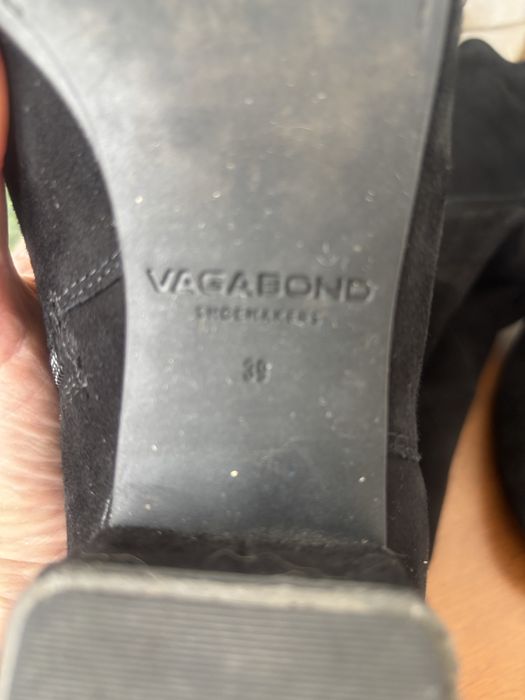 Сапоги ботфорты замшевые  Vagabond 38,5-39 размер