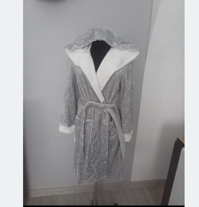 Szlafrok damski esotiq Eva Minge  z kapturem s