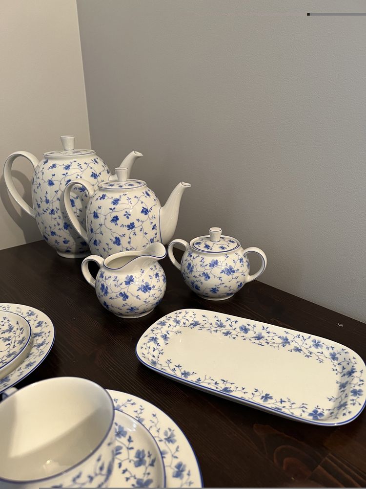 Azrberg Blaubluten serwis kawowy porcelana 12 osób super stan okazja