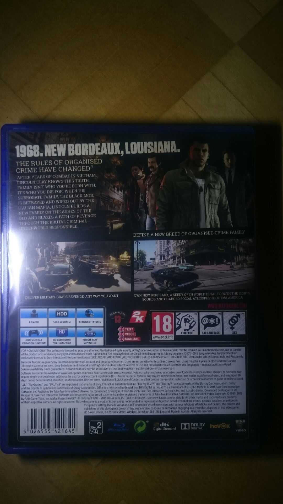 Gra Mafia 3 III PS4 playstation 4 gta v spiderman days gone
