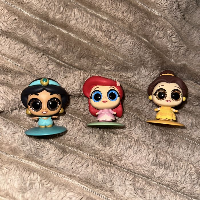 Фигурки принцесс диснея Disney маленькие Жасмин, Ариель , Белль