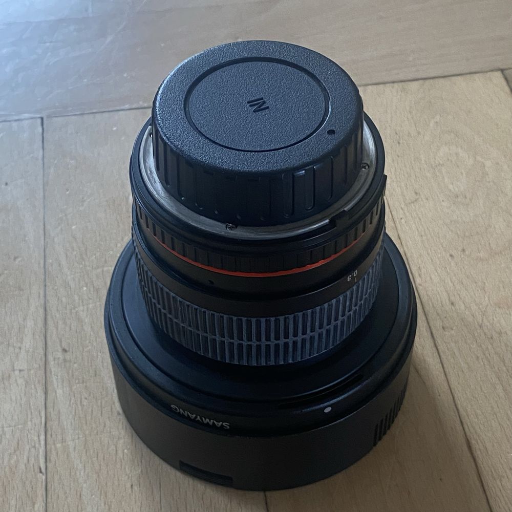 Obiektyw Samyang fisheye 8 mm bardzo dobry stan