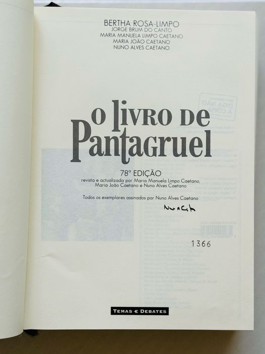 O livro do Pantagruel - novo