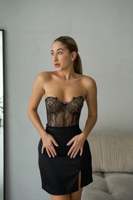 Корсет черный карсет