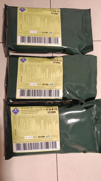 Wojskowe racje żywnościowe 6 szt
