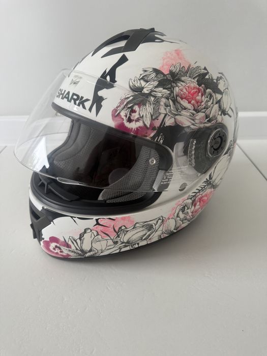 Kask motocyklowy S600 r.S  stan idelany kobiecy wzór, damski